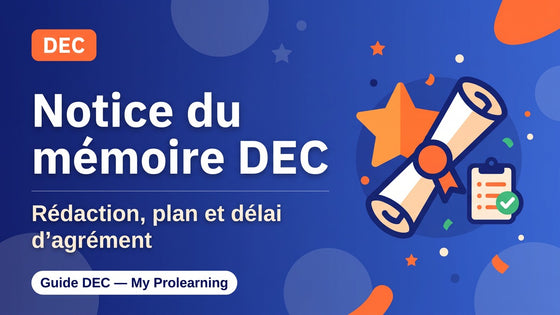 Notice du mémoire DEC – DEC – My Prolearning
