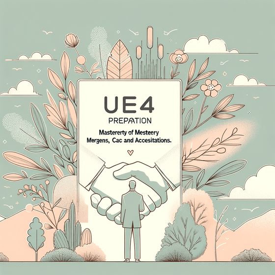 Préparez l’UE4 DSCG : Maîtrisez fusion, CAC et acquisitions - My Prolearning