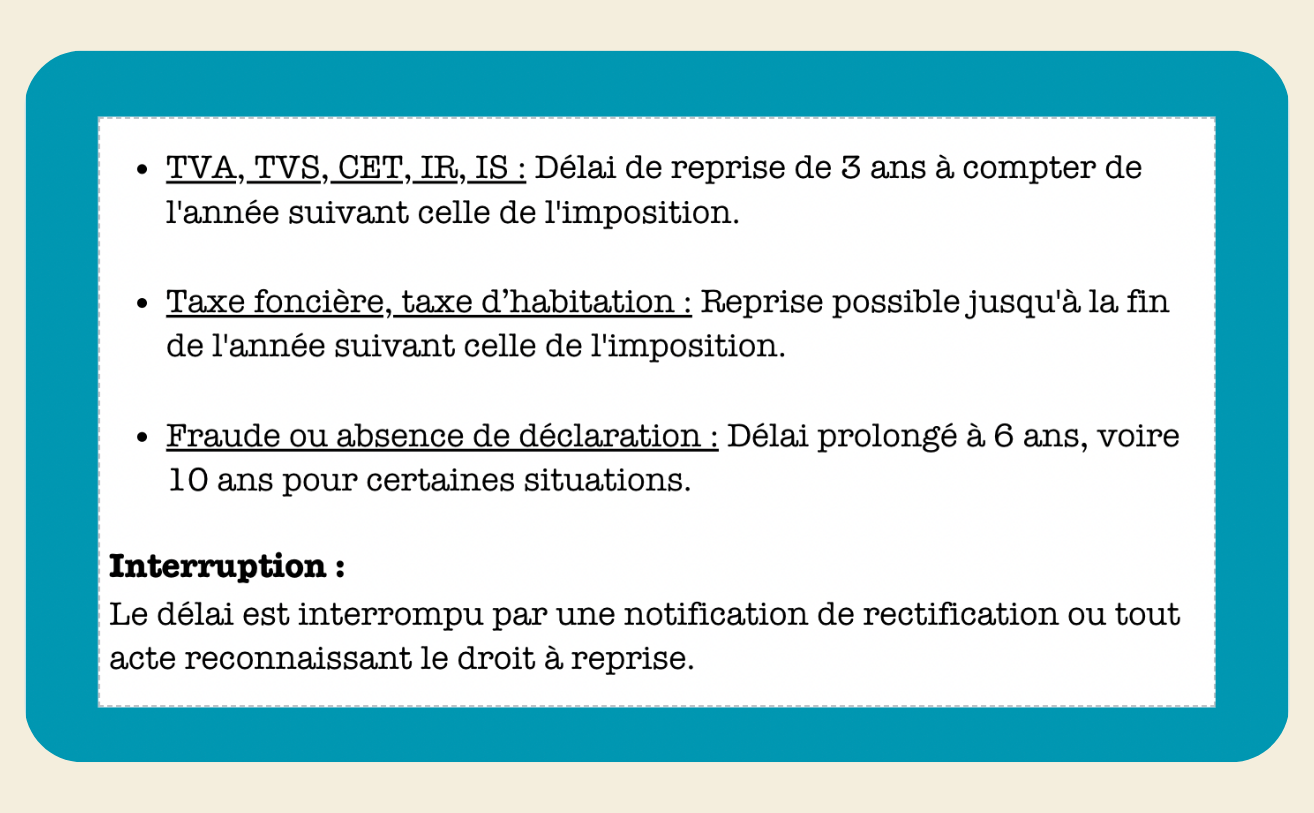 FICHES TAXES ET CONTRÔLE FISCAL - My Prolearning
