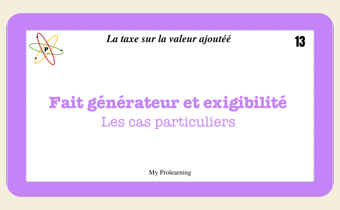 FICHES TVA - My Prolearning