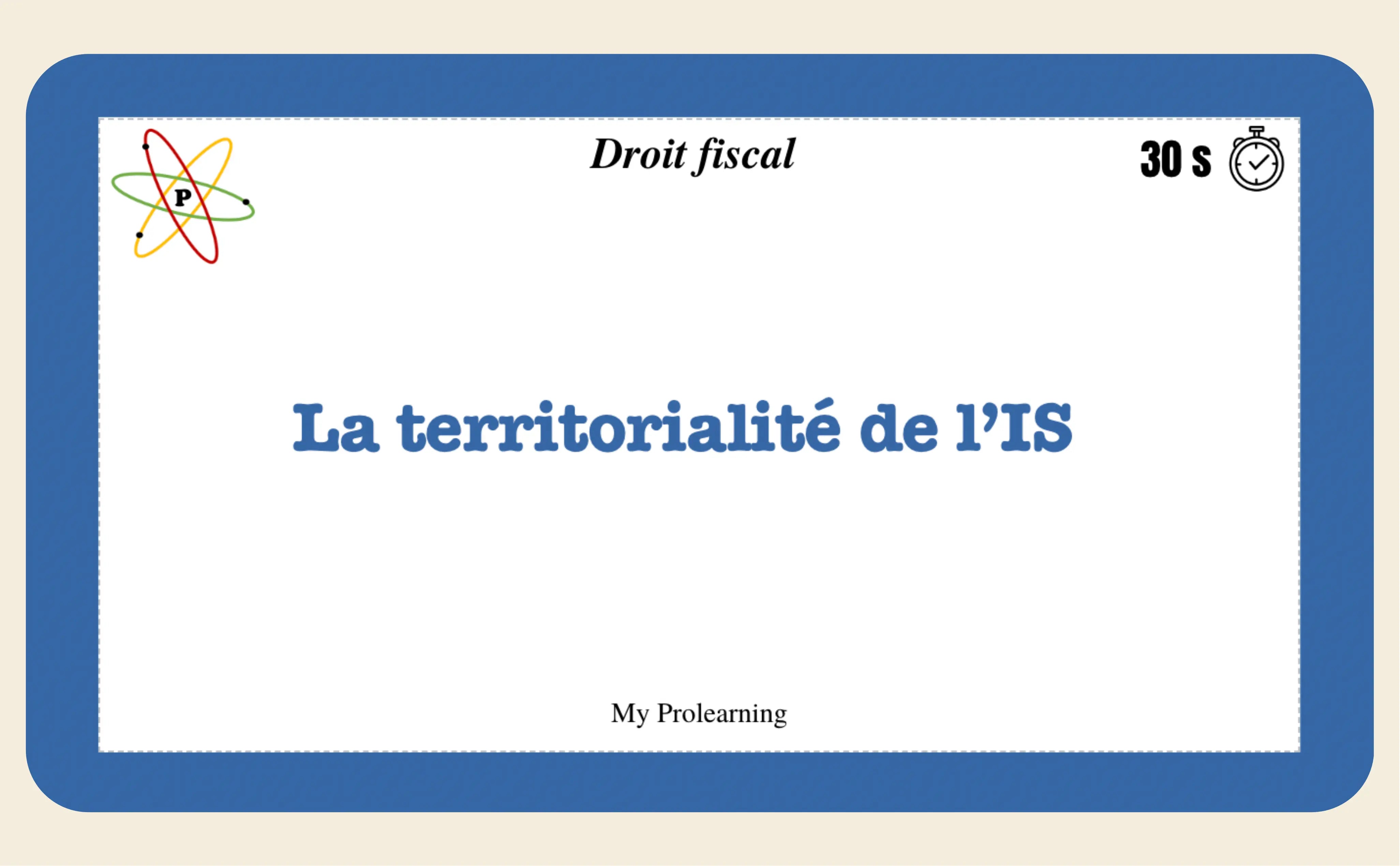 FICHES DROIT FISCAL - My Prolearning 