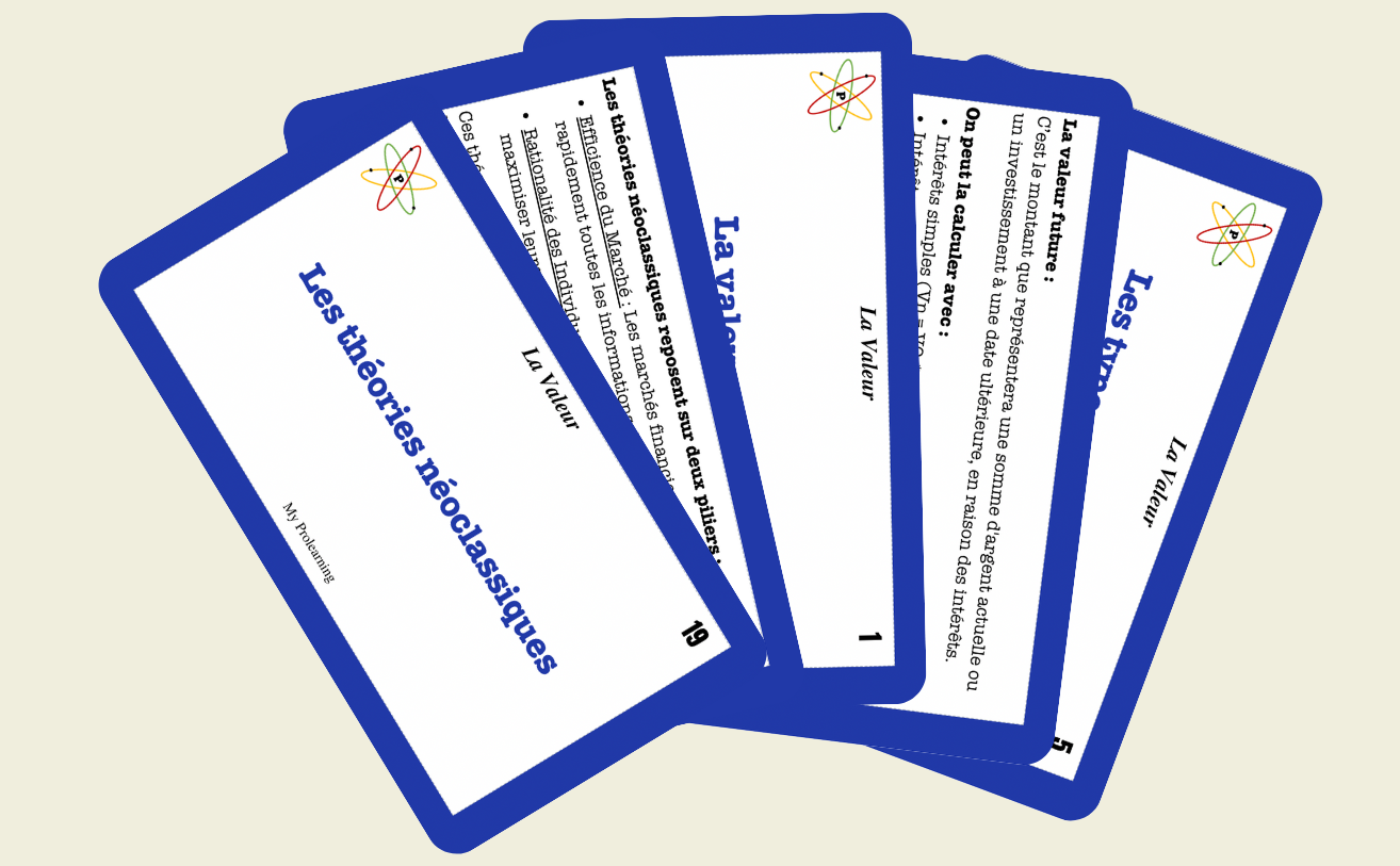 FICHES DE LA VALEUR - My Prolearning
