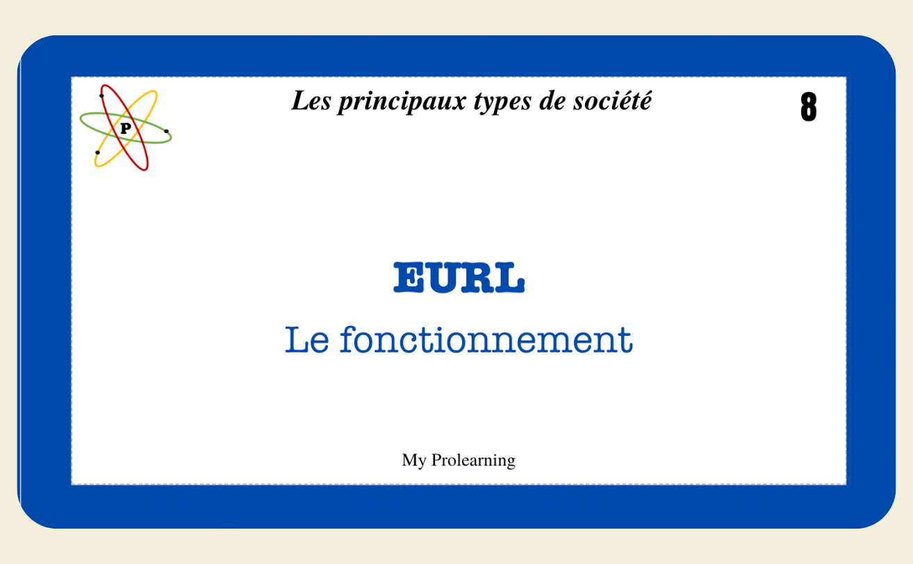 FICHES TYPES DE SOCIÉTÉS - My Prolearning