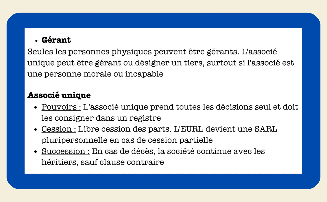 FICHES TYPES DE SOCIÉTÉS - My Prolearning