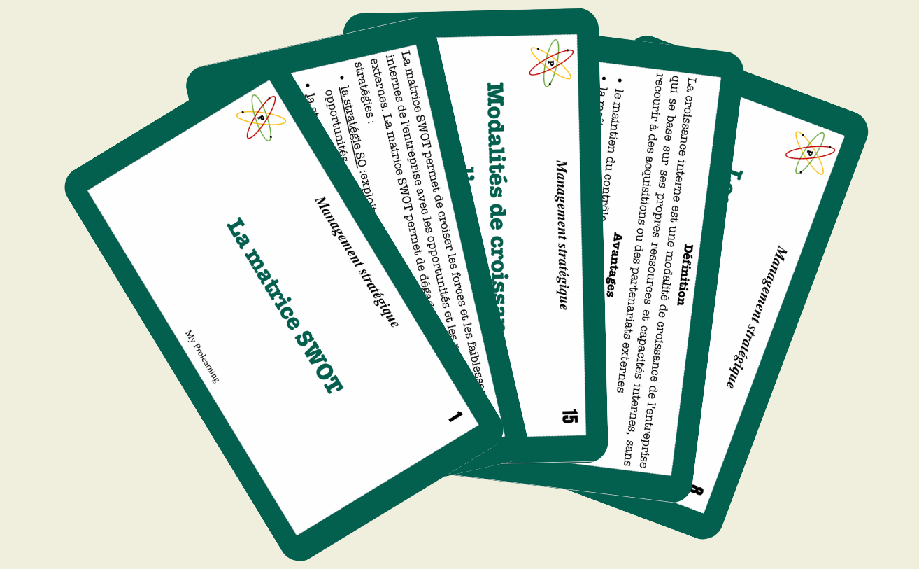 FICHES MANAGEMENT STRATEGIQUE - My Prolearning