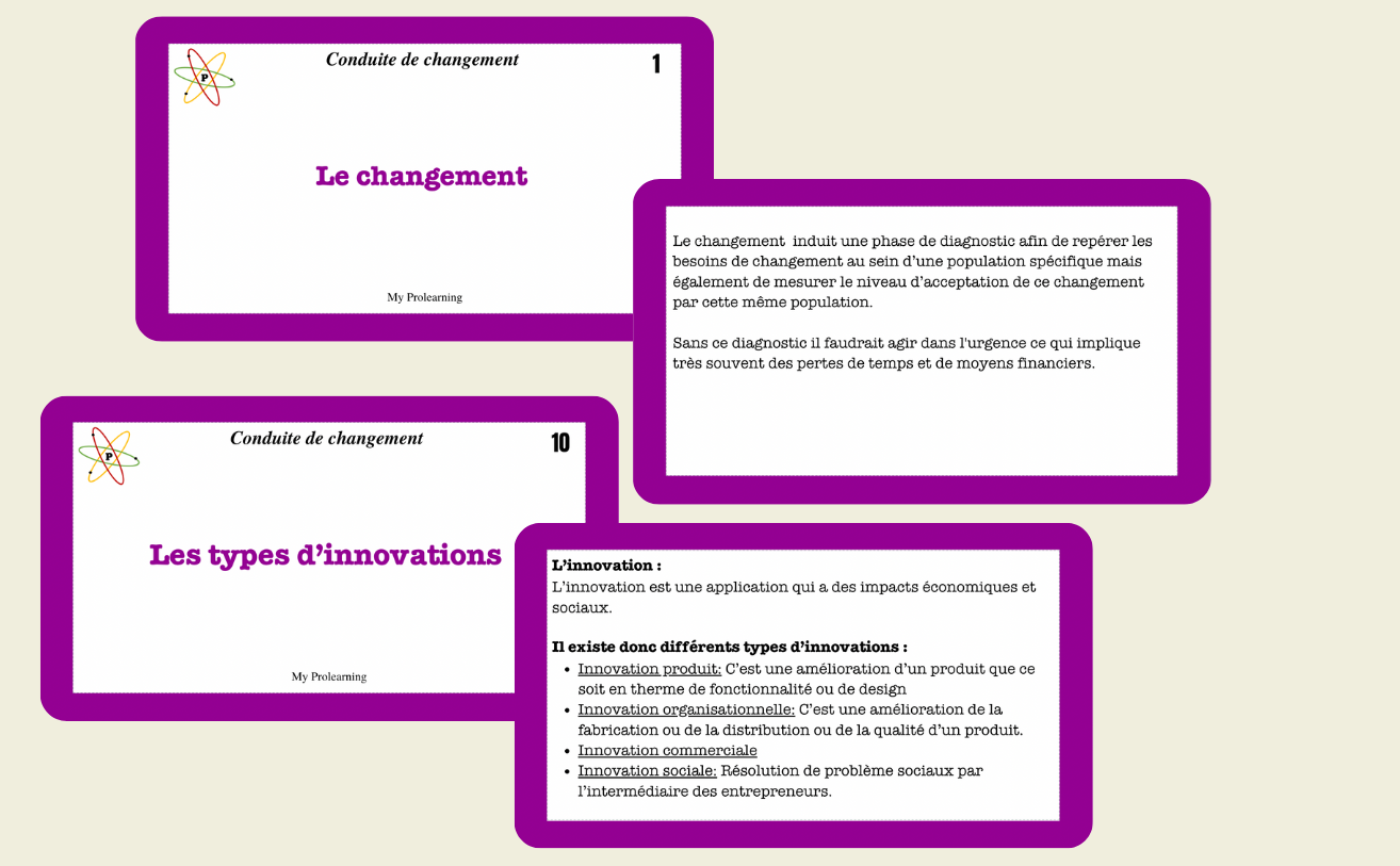 FICHES CONDUITE DE CHANGEMENT - My Prolearning