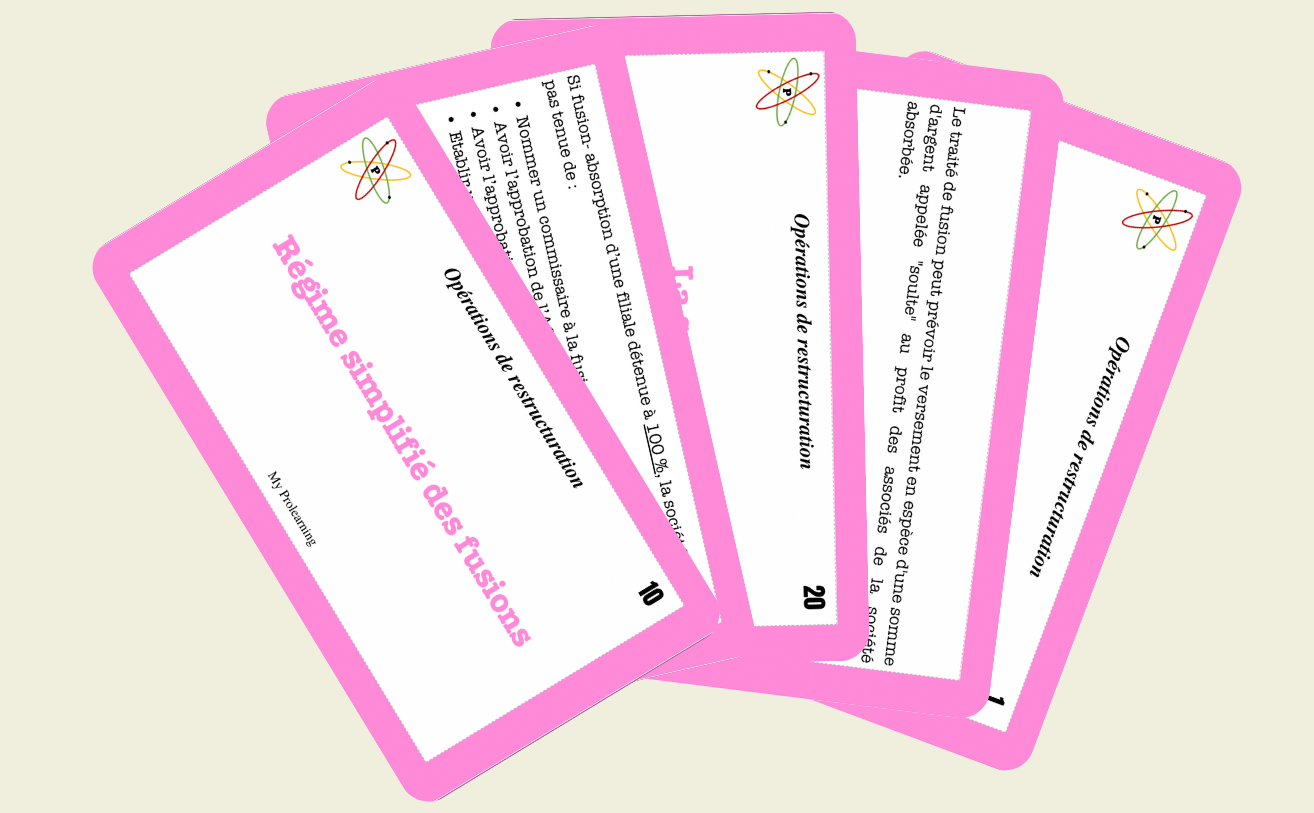 FICHES OPÉRATIONS DE RESTRUCTURATION - My Prolearning