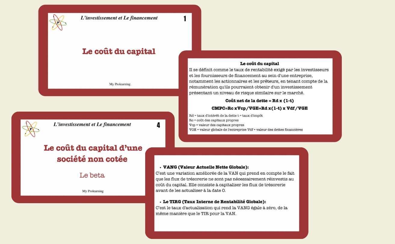 FICHES INVESTISSEMENT ET FINANCEMENT - My Prolearning