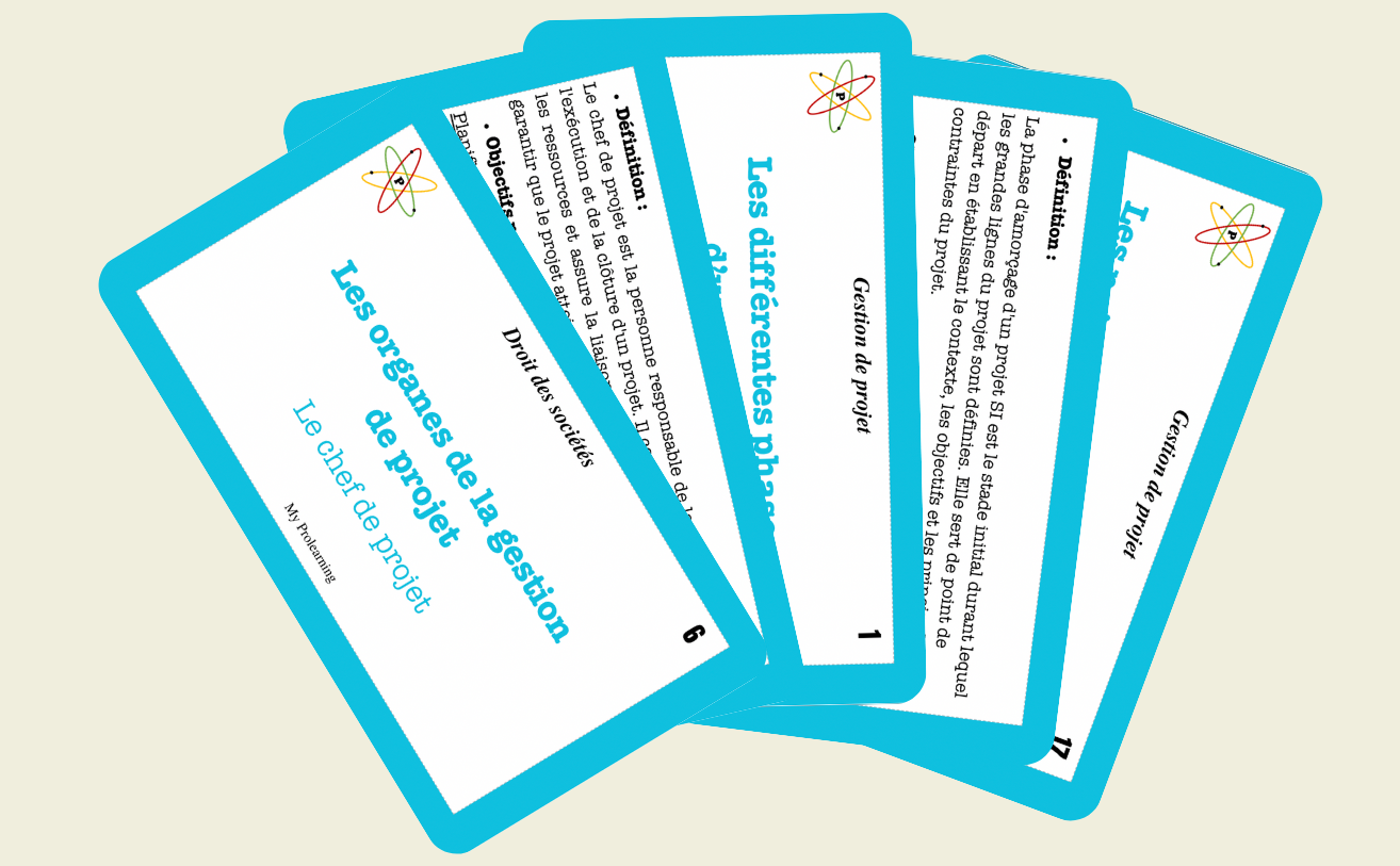 FICHES GESTION DE PROJET - My Prolearning
