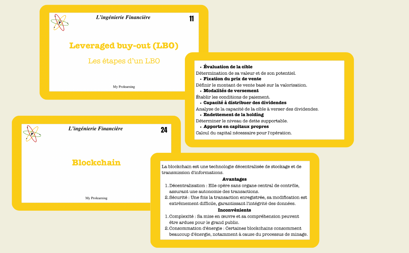 FICHES D'INGENIERIE FINANCIERE - My Prolearning