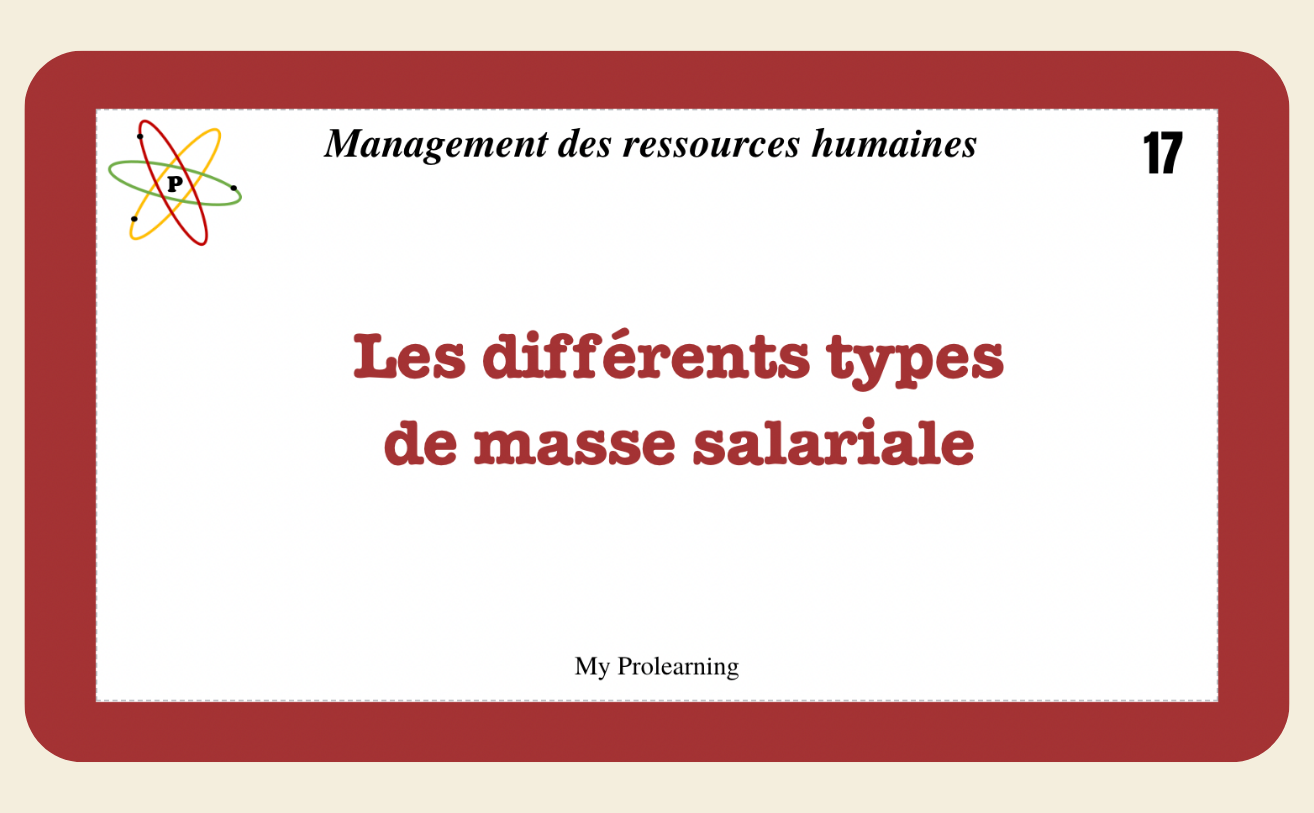 FICHES MANAGEMENT DES RESSOURCES HUMAINES - My Prolearning