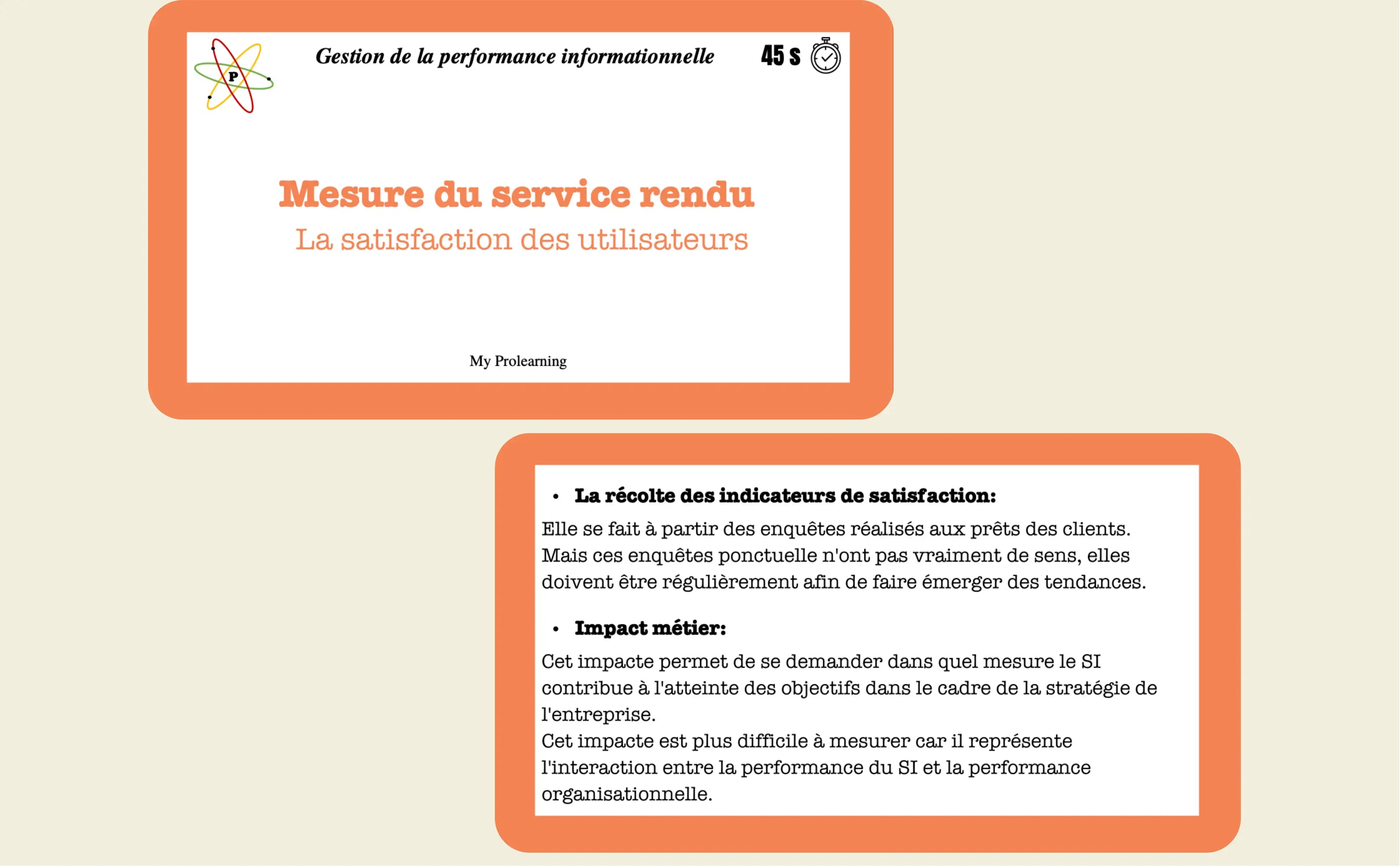 FICHES GESTION DE LA PERFORMANCE - My Prolearning 