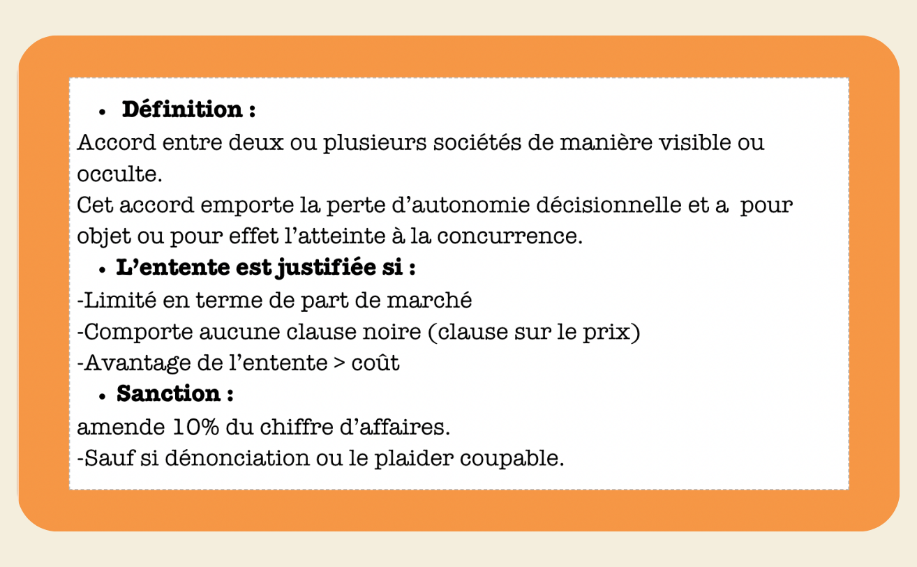 FICHES DROIT DE LA CONCURRENCE - My Prolearning