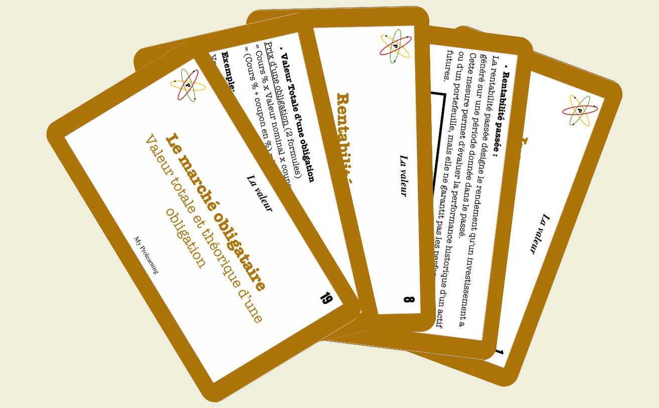 FICHES LA VALEUR - My Prolearning