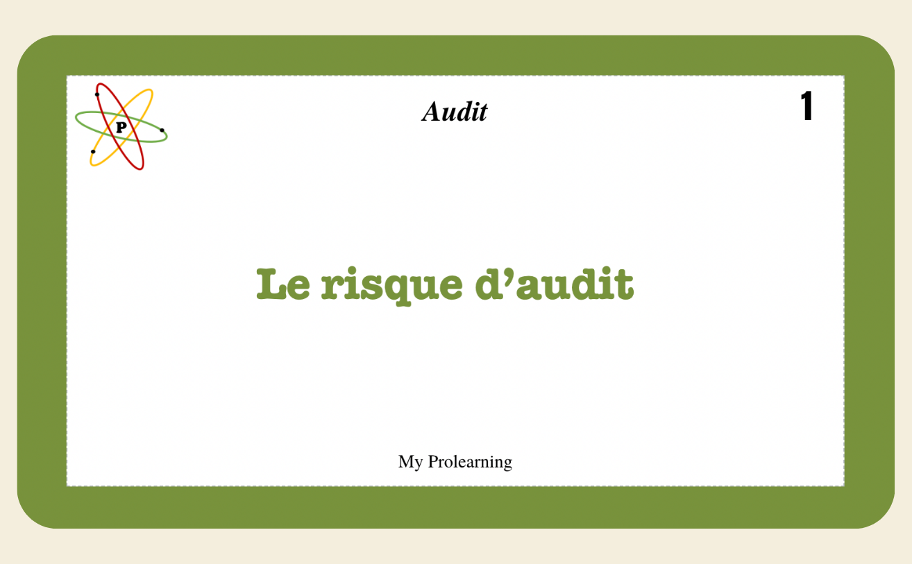 FICHES AUDIT - My Prolearning