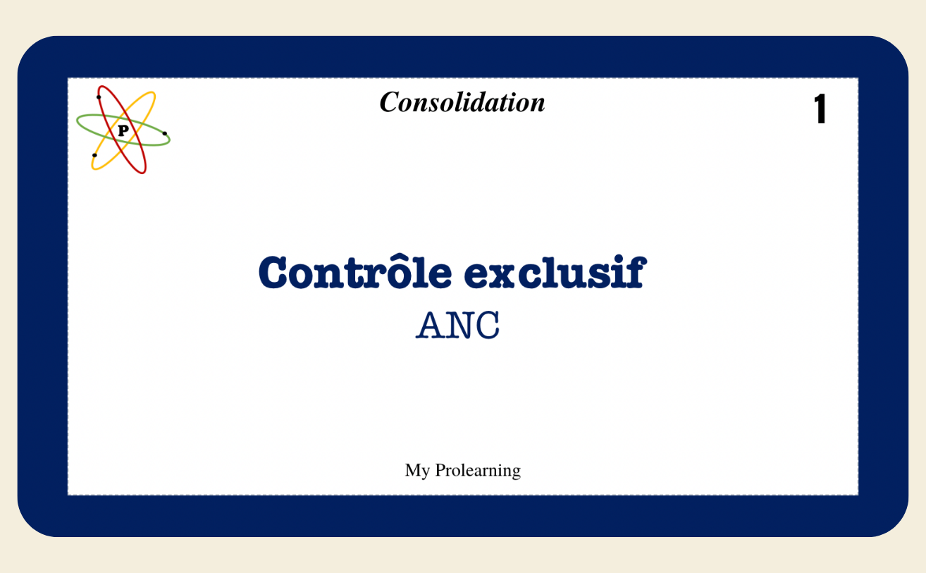 FICHES OPÉRATIONS DE CONSOLIDATION - My Prolearning