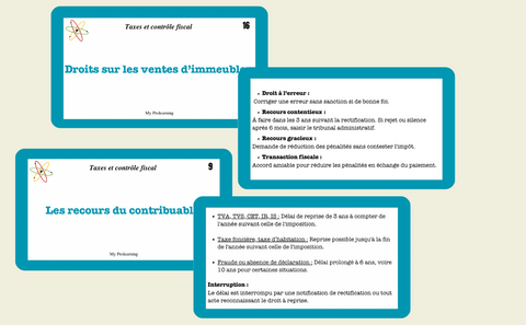 FICHES TAXES ET CONTRÔLE FISCAL - My Prolearning