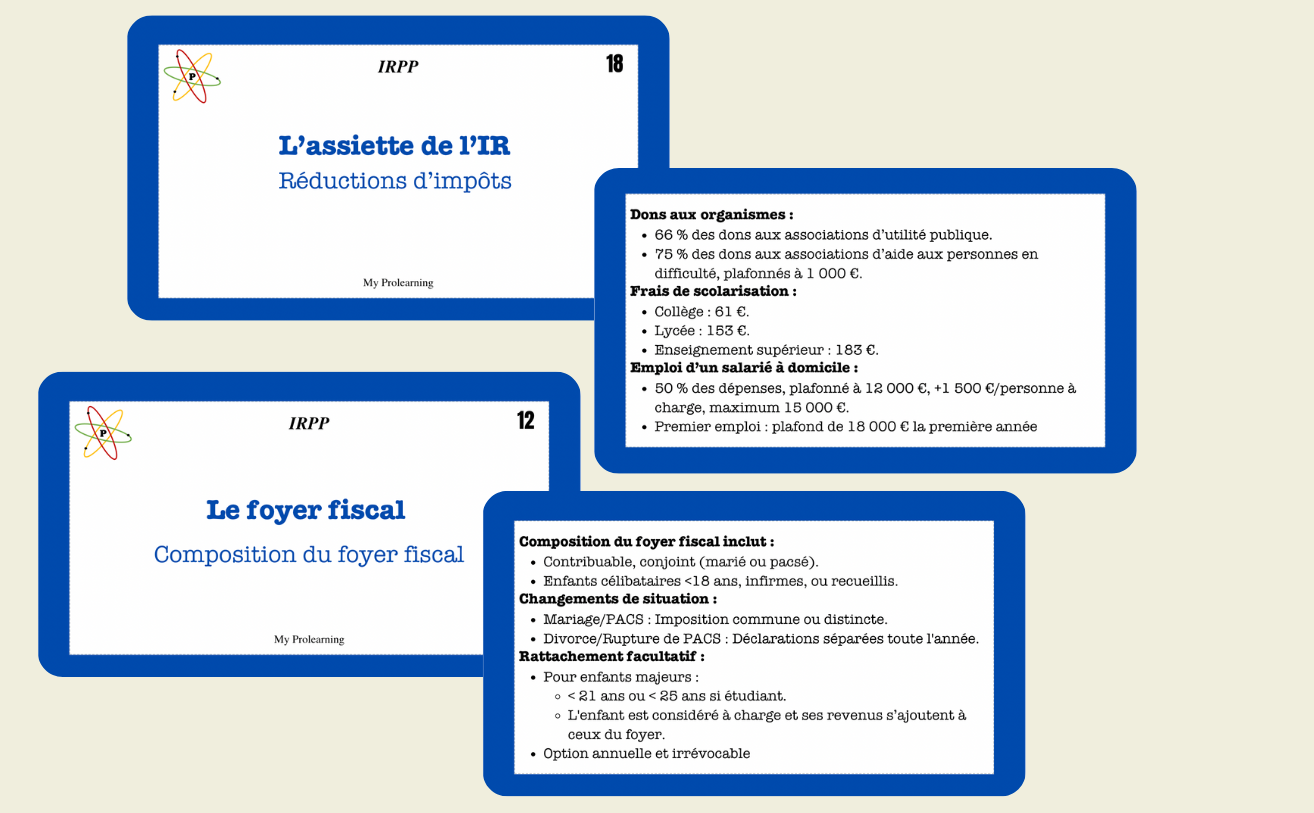 FICHES IRPP - My Prolearning