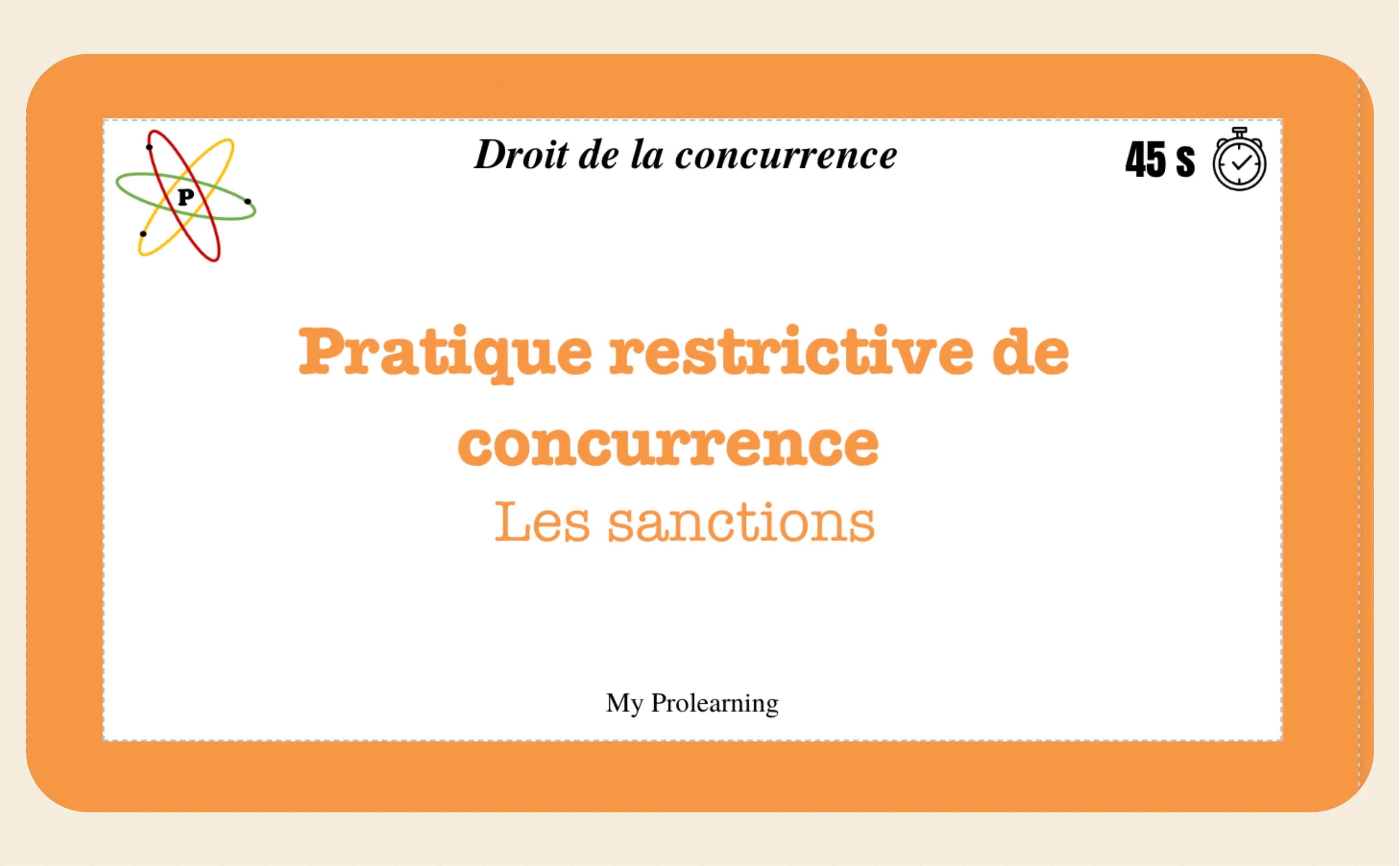 FICHES DROIT DE LA CONCURRENCE - My Prolearning 