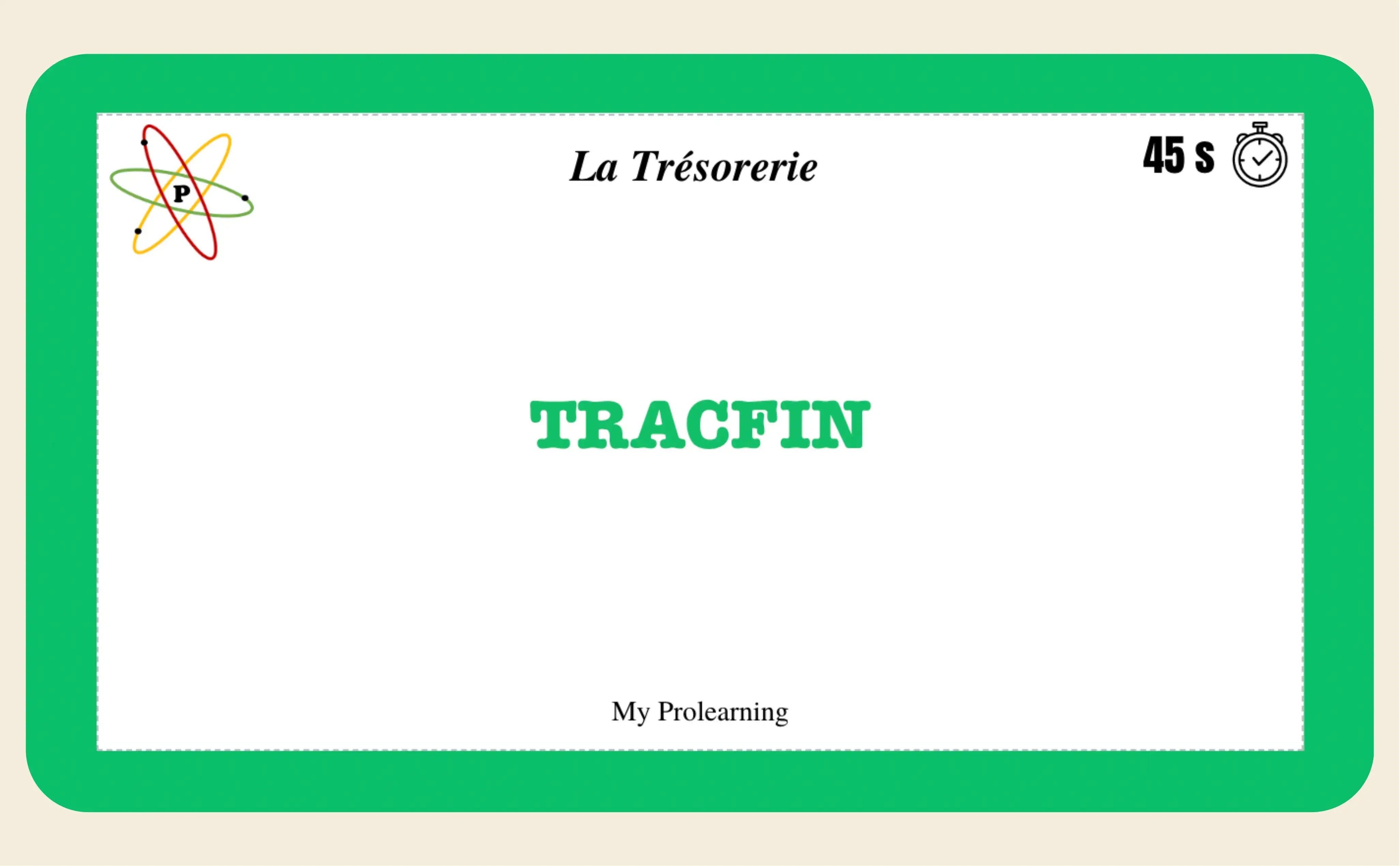 FICHES TRÉSORERIE - My Prolearning 