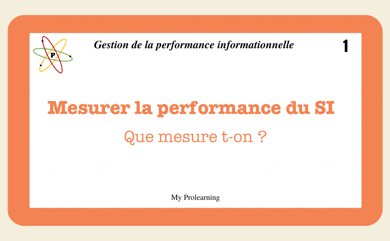 FICHES GESTION DE LA PERFORMANCE - My Prolearning