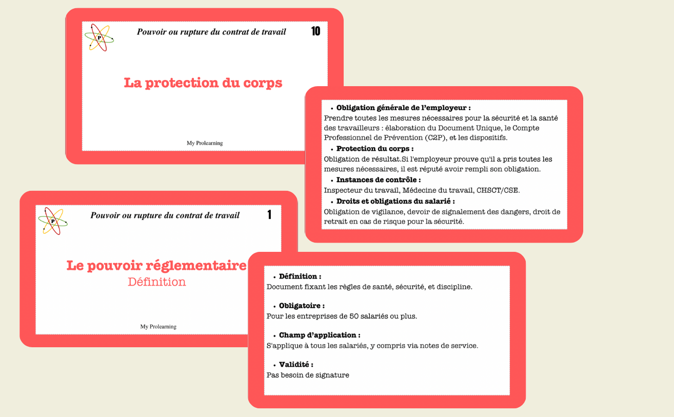 FICHES RUPTURE DU CONTRAT DE TRAVAIL - My Prolearning