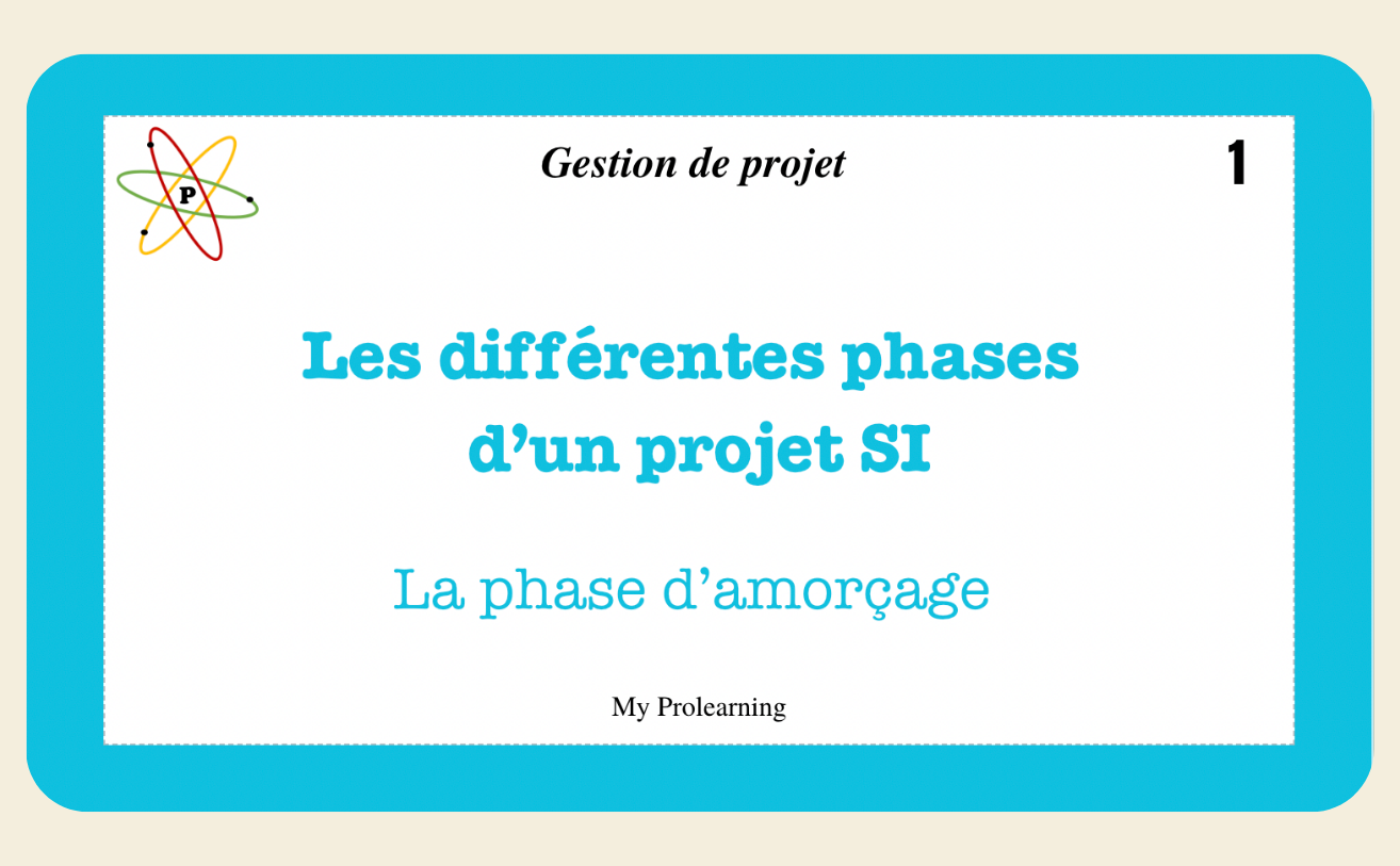 FICHES GESTION DE PROJET - My Prolearning