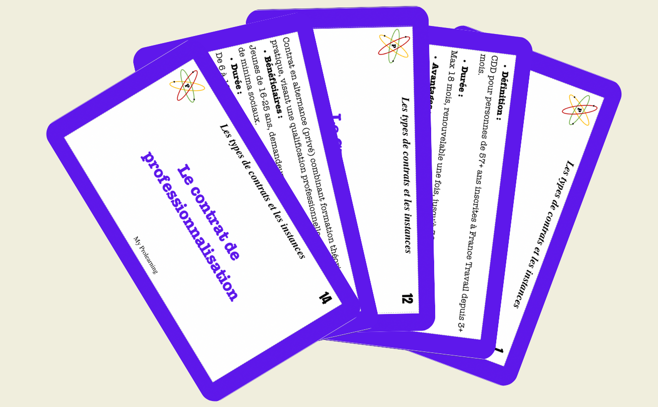 FICHES TYPES DE CONTRAT ET INSTANCES - My Prolearning