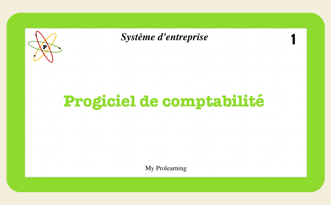 FICHES SYSTEMES D'ENTREPRISE - My Prolearning