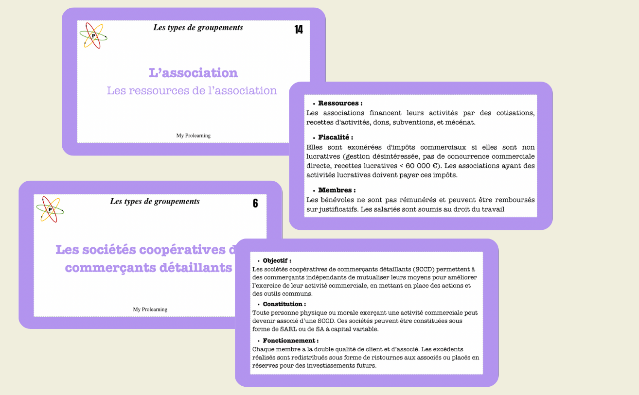 FICHES TYPES DE GROUPEMENT - My Prolearning
