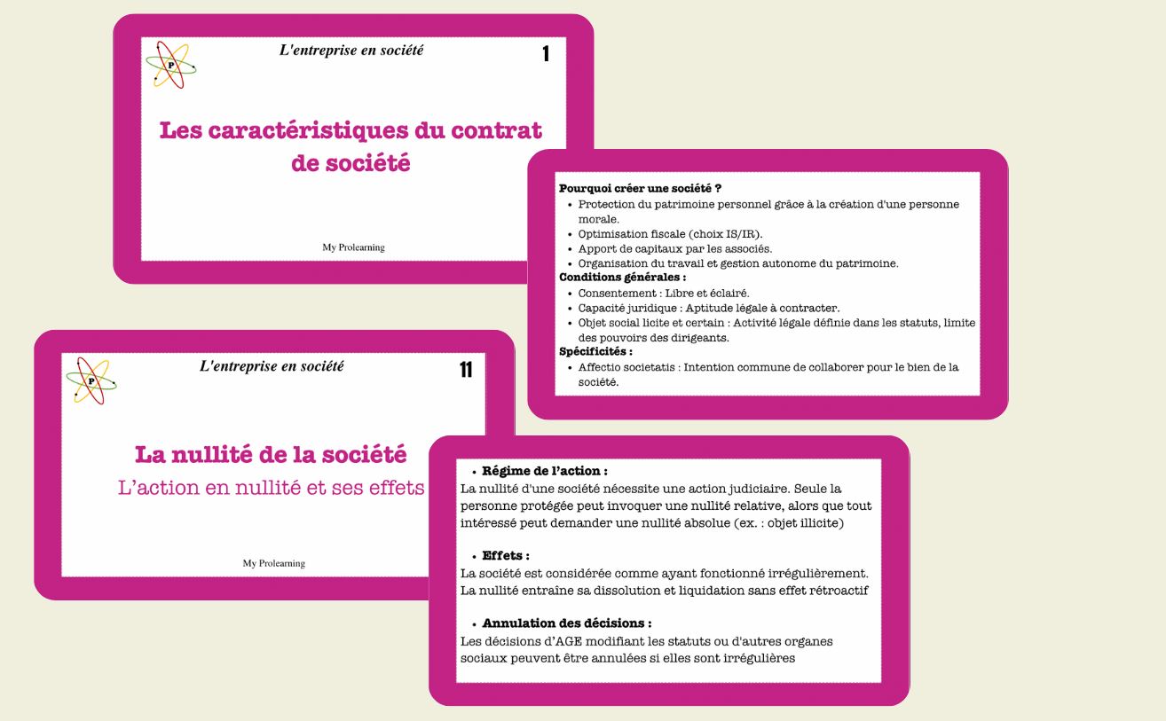 FICHES ENTREPRISE EN SOCIÉTÉ - My Prolearning