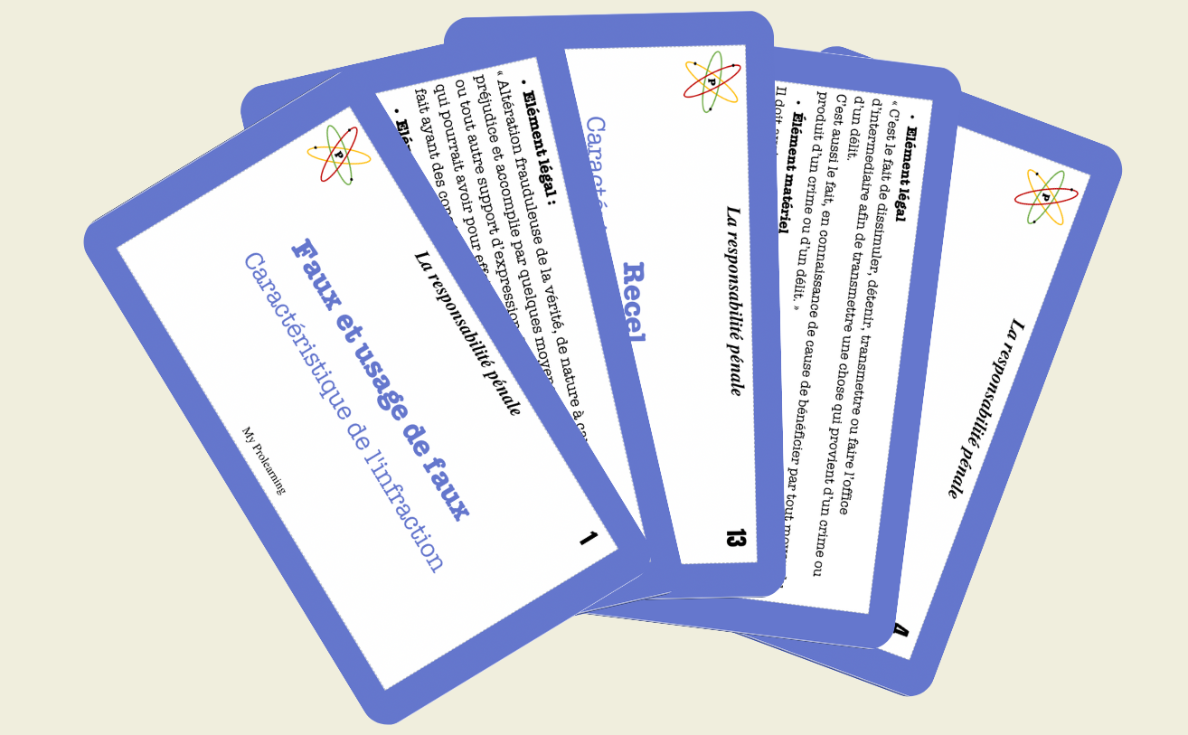 FICHES RESPONSABILITÉ PÉNALE - My Prolearning