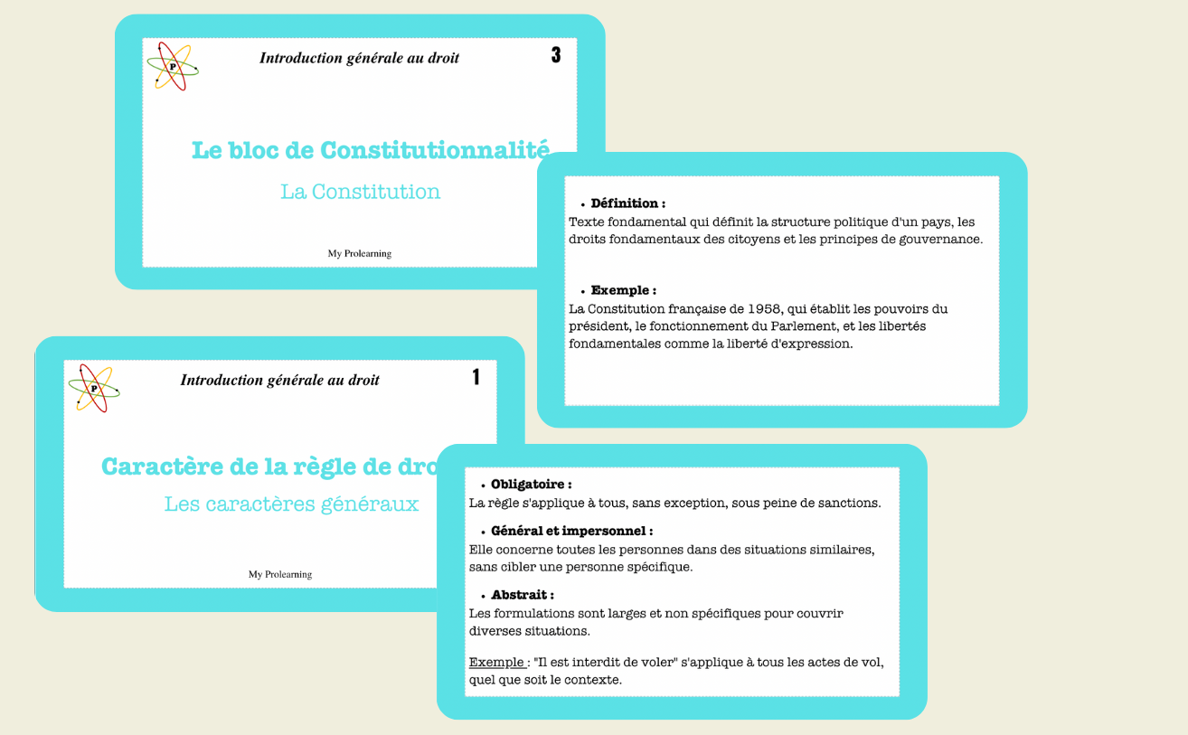 FICHES INTRODUCTION GÉNÉRALE - My Prolearning