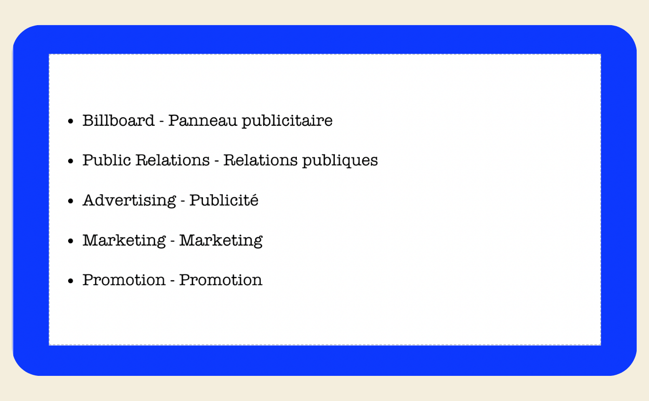 Fiches Information System & Marketing - My Prolearning