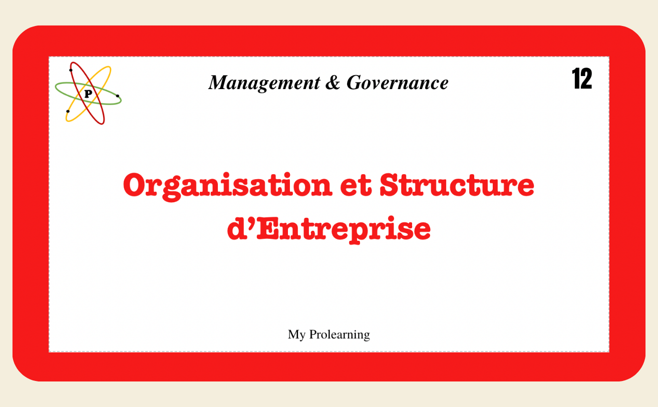 Fiches Management & Governance - My Prolearning