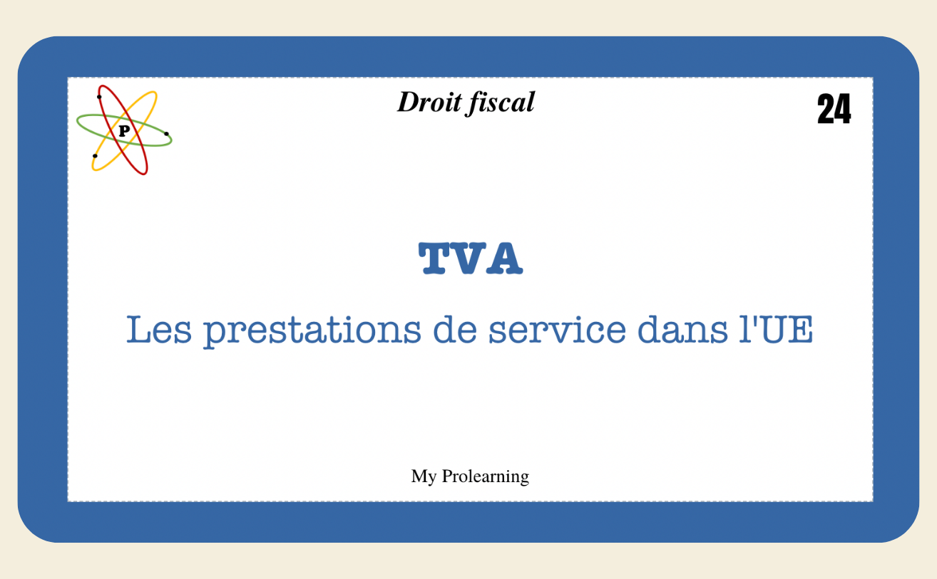 FICHES DROIT FISCAL - My Prolearning