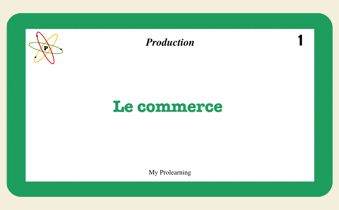 FICHES PRODUCTION - My Prolearning