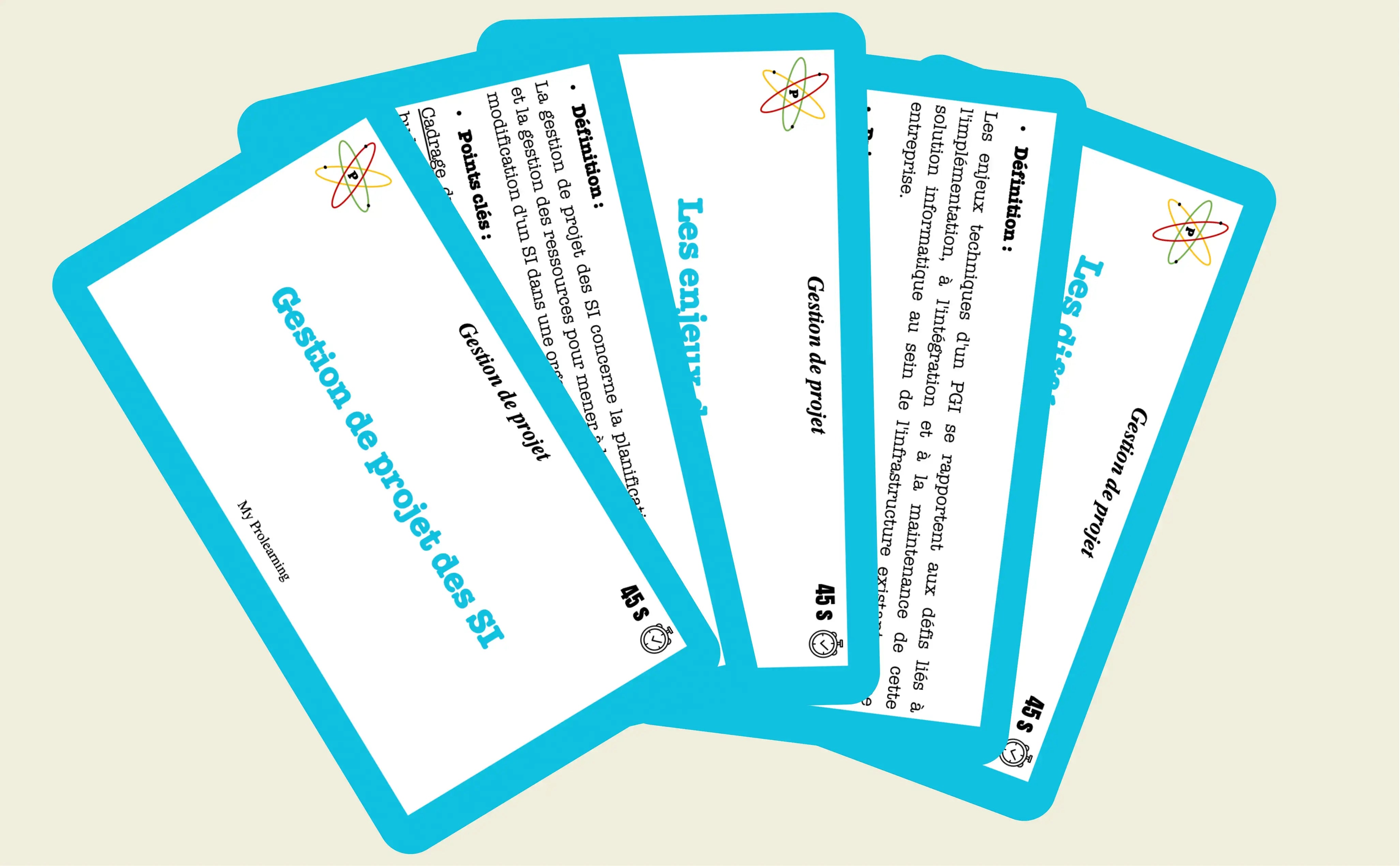 FICHES GESTION DE PROJET - My Prolearning 