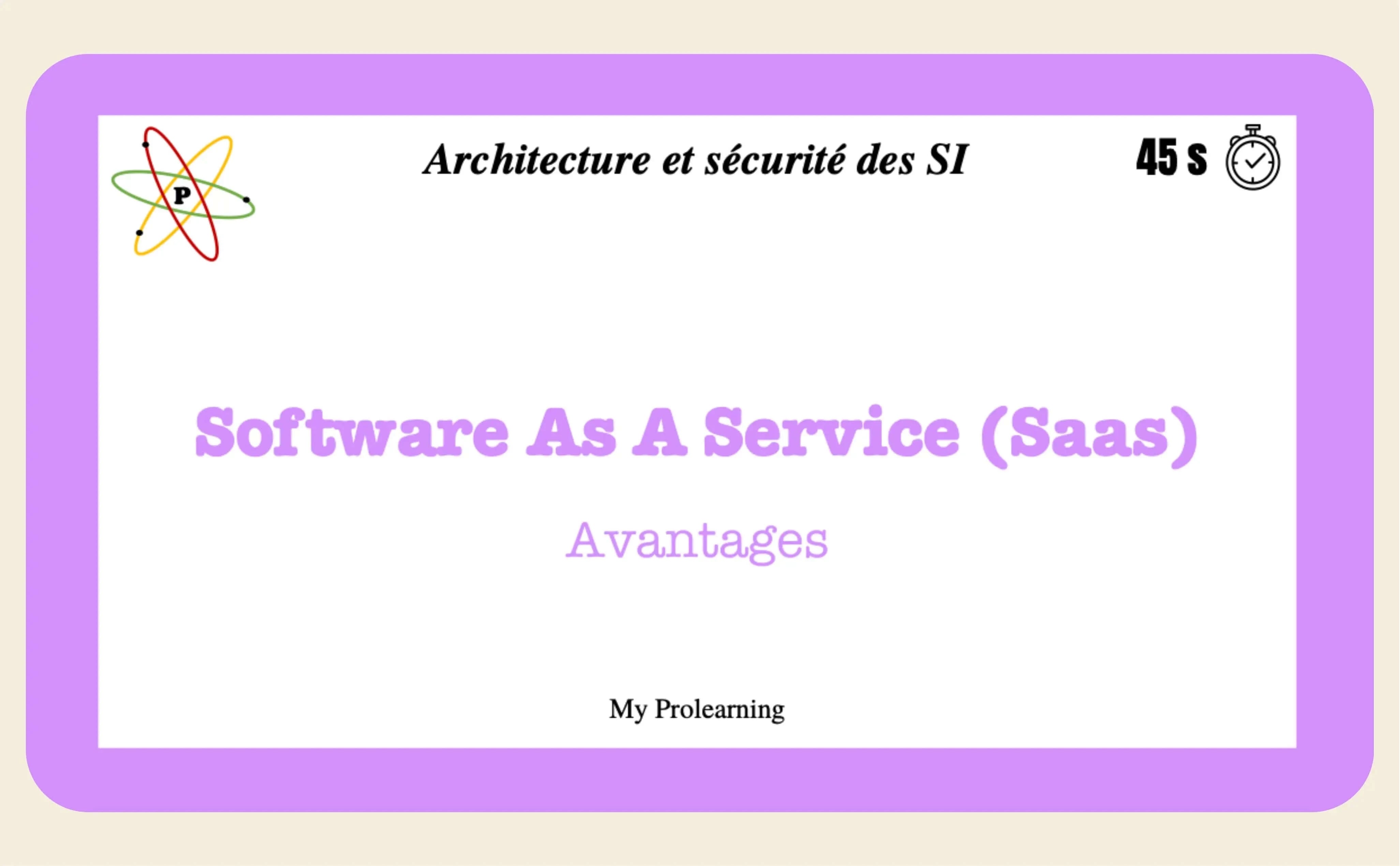 FICHES ARCHITECTURE DES SI - My Prolearning 