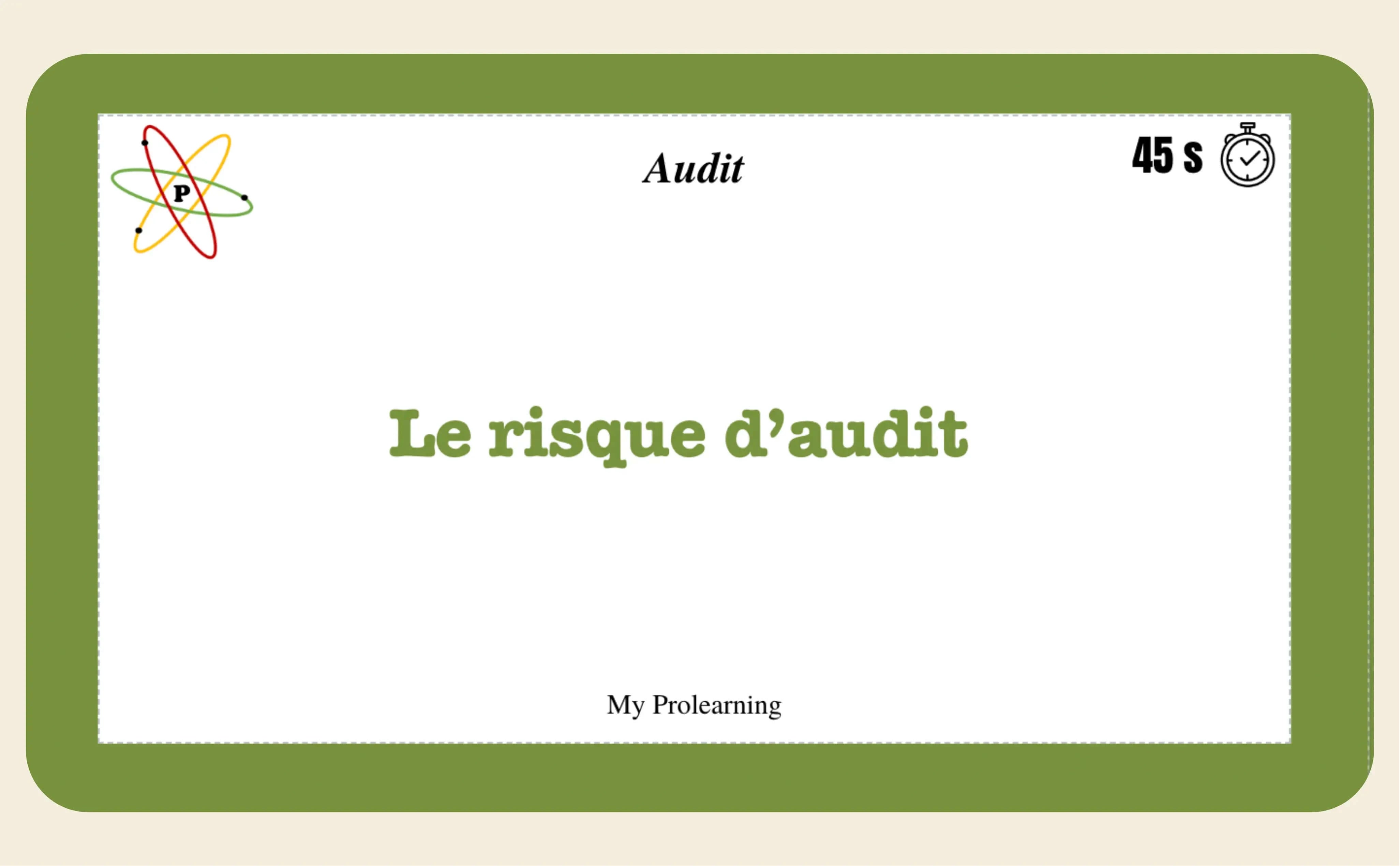 FICHES AUDIT - My Prolearning 