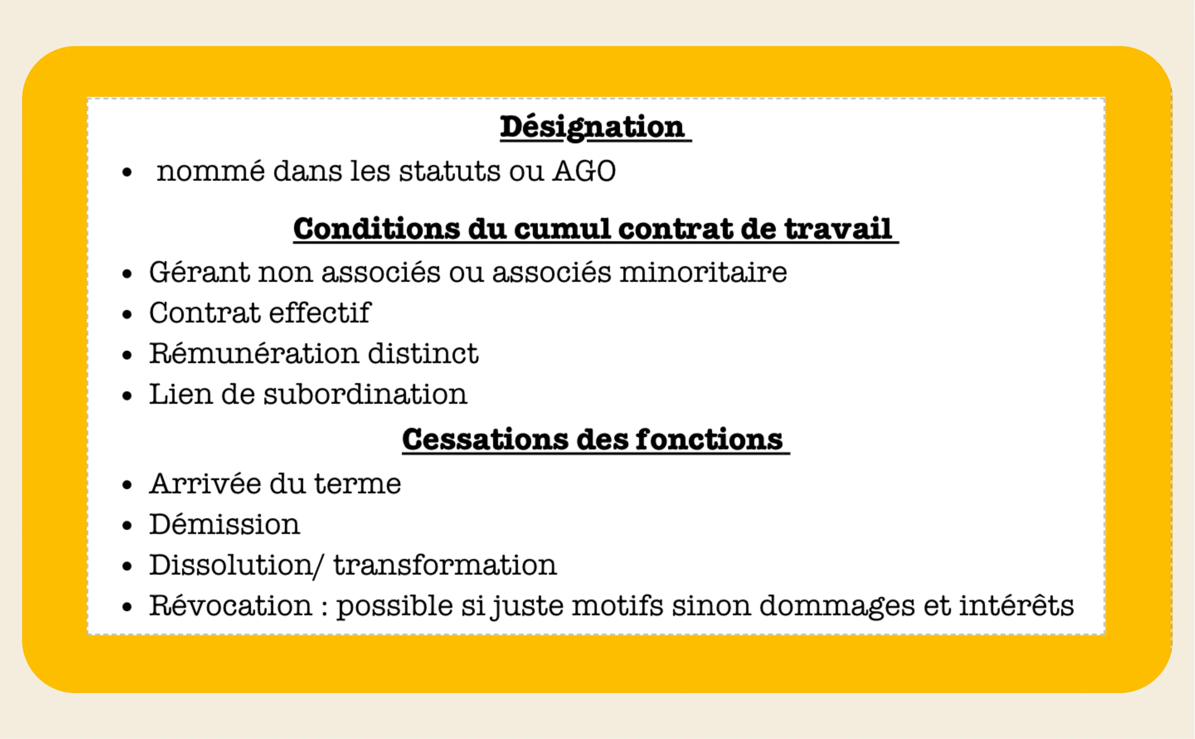 FICHES DROIT DES SOCIÉTÉS - My Prolearning 