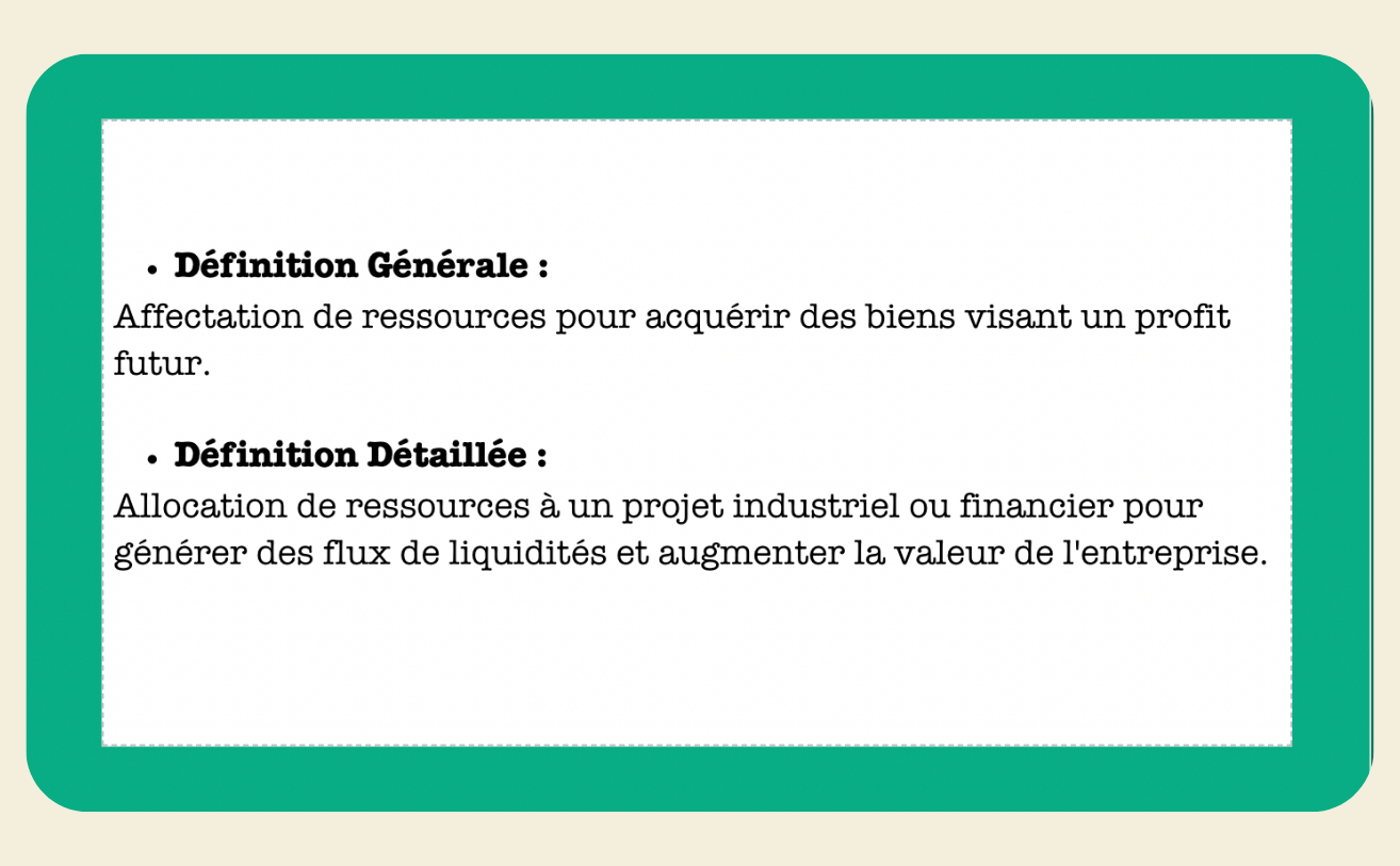 FICHES INVESTISSEMENT - My Prolearning