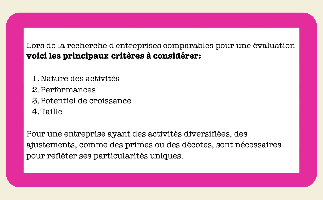 FICHE D'ÉVALUATION DE L'ENTREPRISE - My Prolearning