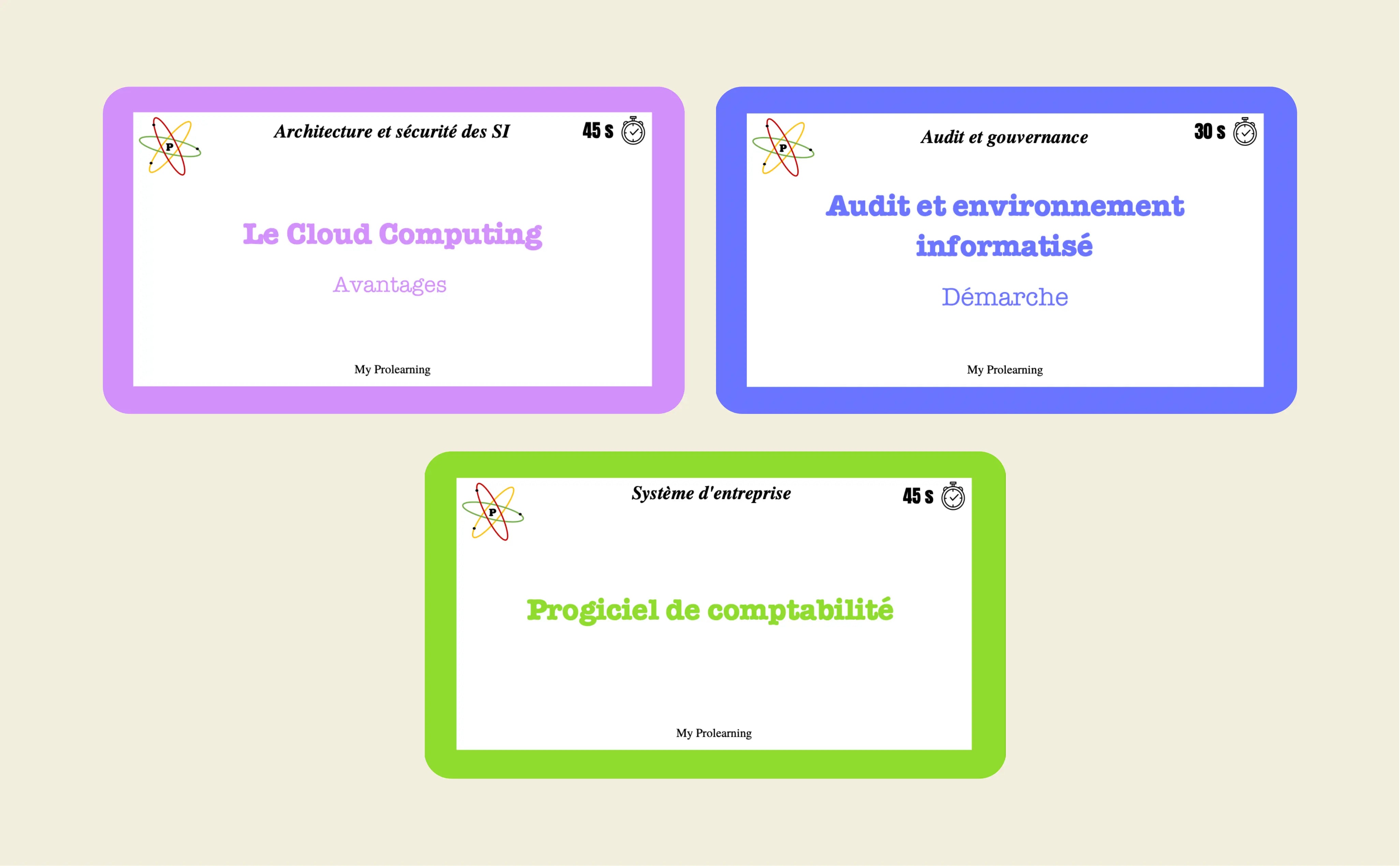 PACK TRIO UE 5 - My Prolearning 
